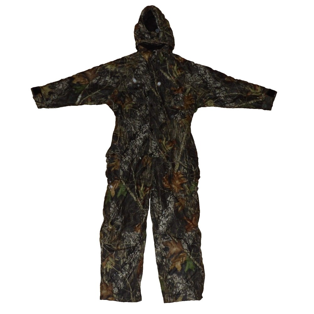 READ* Mossy Oak Insulated Drystalker Coveralls Sz XL Men’s Camo Break Up Hunting